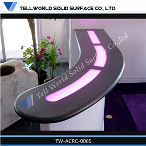 Acrylic Office Reception Desk