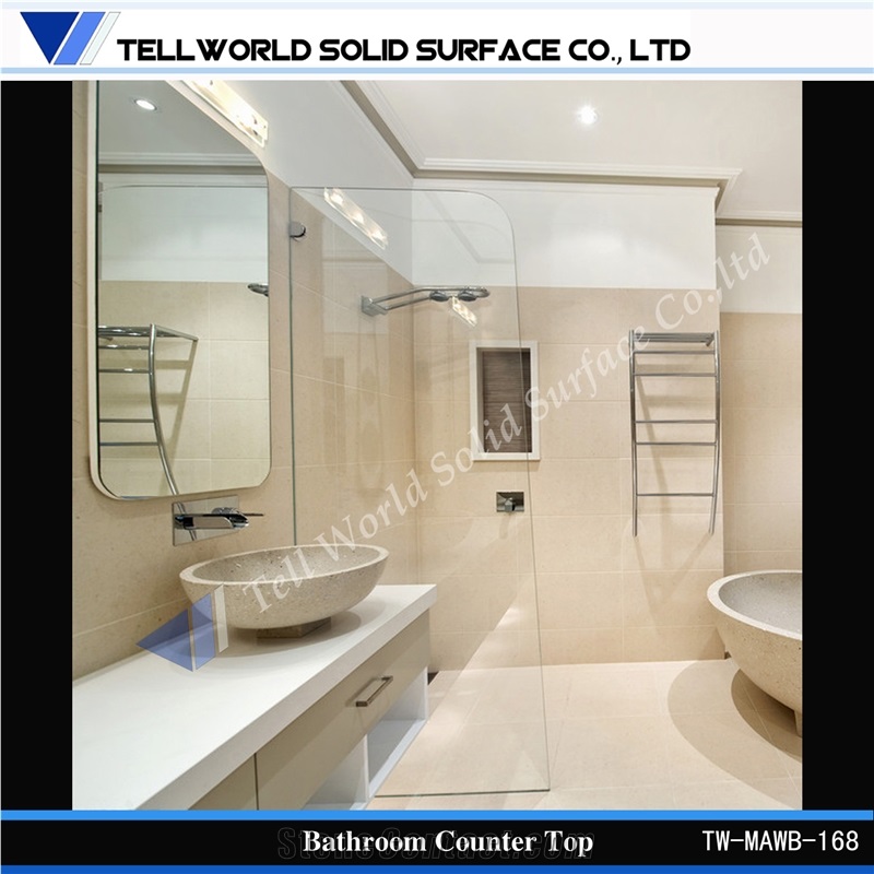 Acrylic Solid Surface Bathroom Basin & Sink