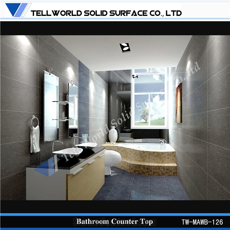 Acrylic Solid Surface Kitchen Sinks/Square Sinks