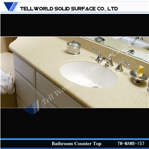Artificial Quartz Stone Basin, Acrylic Solid Surface Bathroom Basin, Hand Washing Basin & Sinks