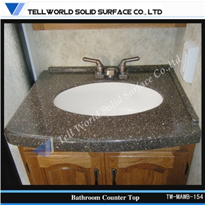Artificial Quartz Stone Basin, Acrylic Solid Surface Bathroom Basin, Hand Washing Basin & Sinks