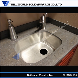Artificial Quartz Stone Basin, Acrylic Solid Surface Bathroom Basin, Hand Washing Basin & Sinks