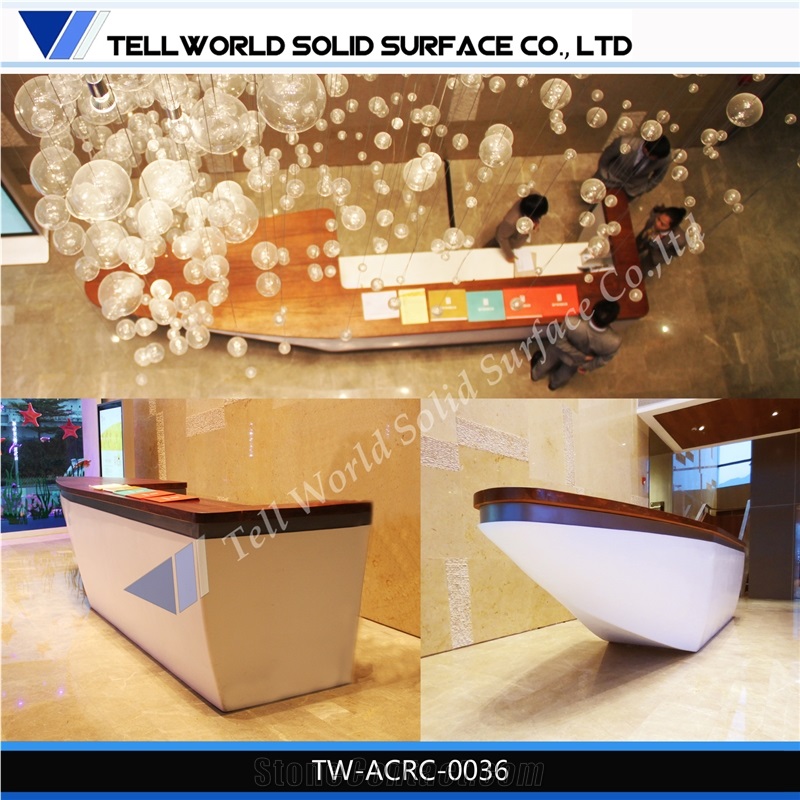 China Supplier High Quality 2 People Front Desk Luxury Reception Counter/Desk