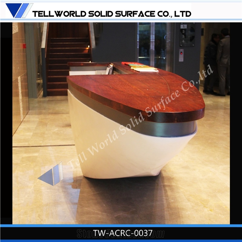 China Supplier High Quality 2 People Front Desk Luxury Reception Counter/Desk
