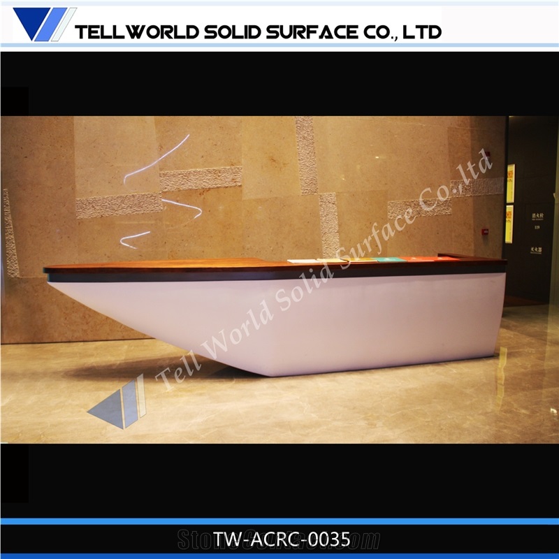 China Supplier High Quality 2 People Front Desk Luxury Reception Counter/Desk