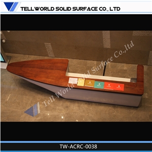 China Supplier High Quality 2 People Front Desk Luxury Reception Counter/Desk