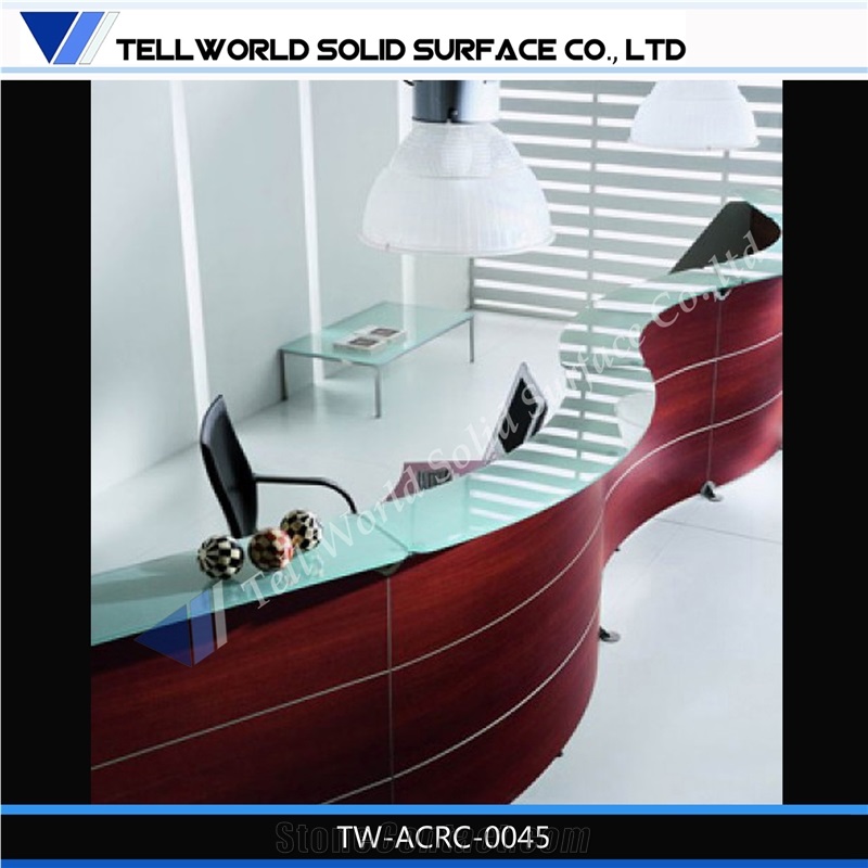 China Supplier High Quality 2 People Front Desk Luxury Reception Counter/Desk