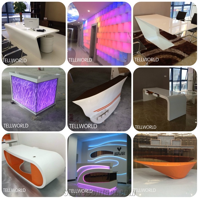 Factory Supply High Quality White Marble Stone Bar Counter
