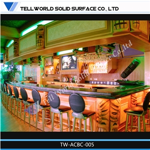 Factory Supply High Quality White Marble Stone Bar Counter