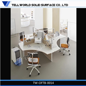 Glass Partition Simple Design Office Workstation Desk