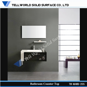 Grey Color Artificial Stone Wash Basin Fancy Shape Design Sink