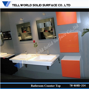 Grey Color Artificial Stone Wash Basin Fancy Shape Design Sink