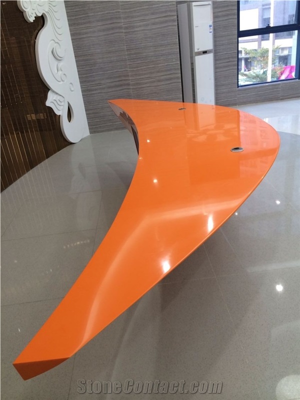 Led Light Beautiful Reception Desk