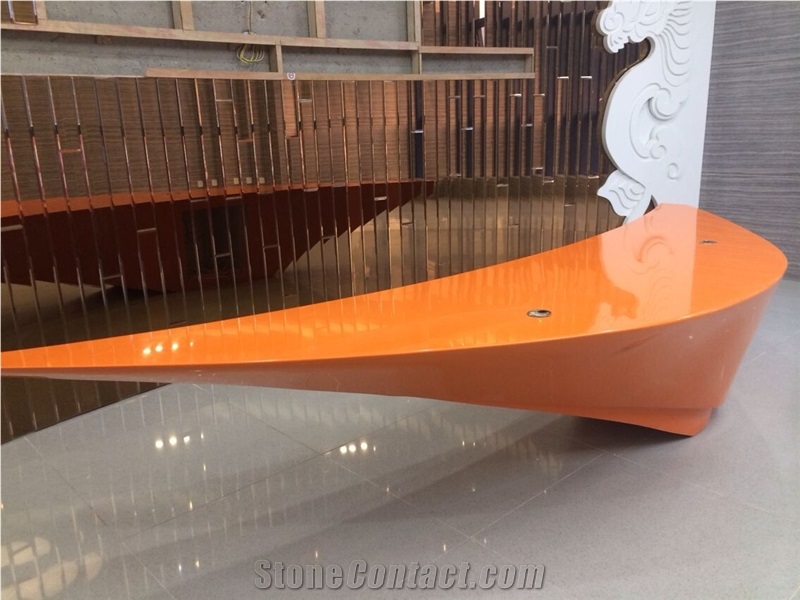 Led Light Beautiful Reception Desk