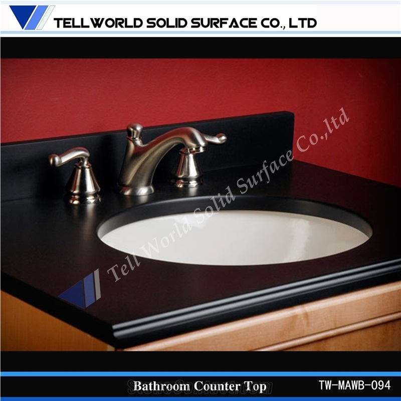 Made in Shanghai Factory Manmade Stone Bathroom Sink,Round Wash Basin