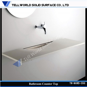 Made in Shanghai Factory Manmade Stone Bathroom Sink,Round Wash Basin