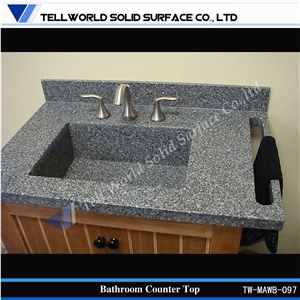 Made in Shanghai Factory Manmade Stone Bathroom Sink,Round Wash Basin