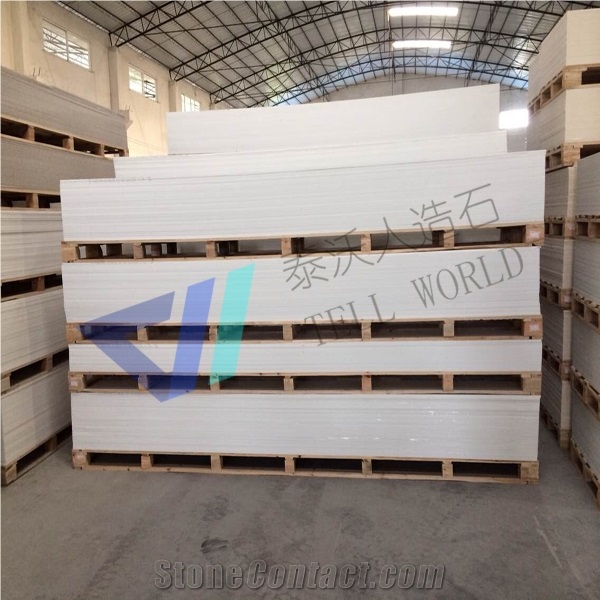 Red Artificial Marble Stone Slab