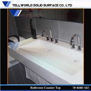 Sanitary Manmade Stone Bathroom Sink
