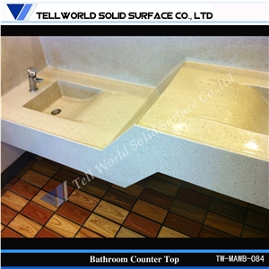 Sanitary Manmade Stone Bathroom Sink