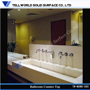 Sanitary Manmade Stone Bathroom Sink