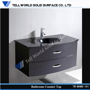Tw Acrylic Solid Surface Black Cabinets Design Washing Basin Tw Acrylic Solid Surface Black Cabinets Design Washing Basin