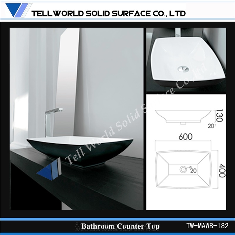 Vanity Top Artificial Stone Sinks,Manmade Stone Wash Basin