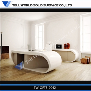 White Office Desk，Manager Desk