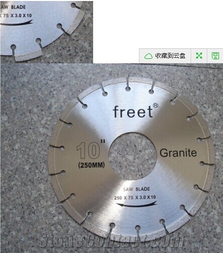 10inch Segmented Diamond Saw Blade for Granite/Laser Welded
