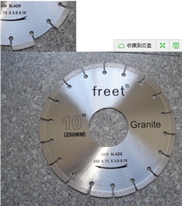 10inch Segmented Diamond Saw Blade for Granite/Laser Welded