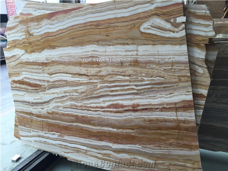 Iran Honey Tronyx Tiles & Slab,Golden Line Onyx Slabs