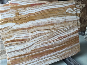 Iran Honey Tronyx Tiles & Slab,Golden Line Onyx Slabs