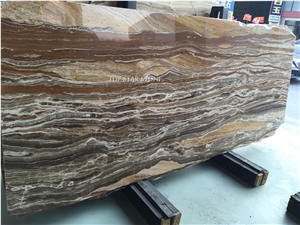 Iran Zebra Golden Line Onyx Slabs