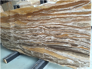 Yellow Wooden Onyx Marble Stone Traonyx Slabs & Tiles, Iran Yellow Onyx