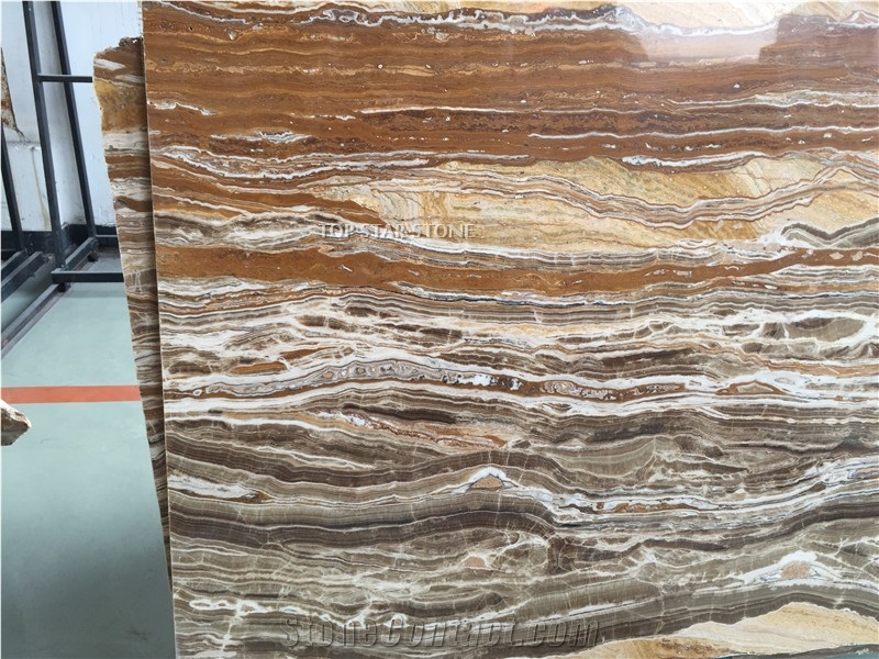 Yellow Wooden Onyx Marble Stone Traonyx Slabs & Tiles, Iran Yellow Onyx