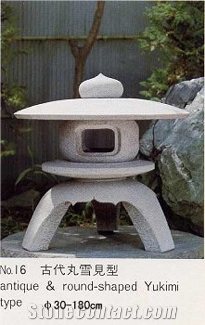Antique Finished Grey Stone Lanterns