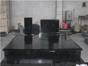Whole Set Black Granite Tombstone, China Black Monuments, Stone Gravestone on Sales