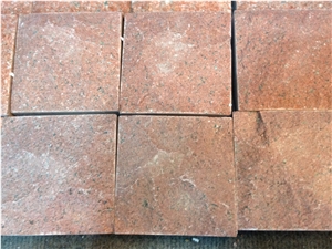 Asia Red Granite Split Face Cube Stone & Pavers,China Red Granite