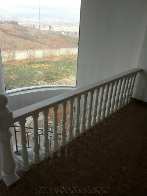 China Crystal White Marble Balustrade & Railings