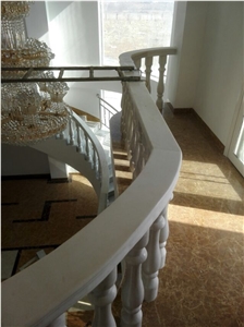 China Crystal White Marble Balustrade & Railings