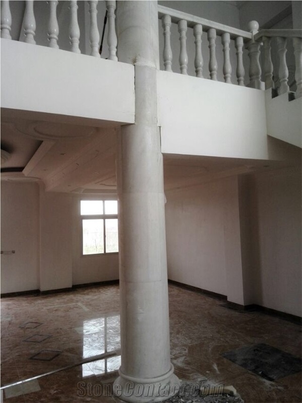 Crystal White Marble Rails