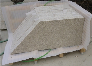 China Gold Granite Kerbstone,Yellow Rust Granite