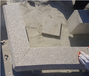 China Gold Granite Kerbstone,Yellow Rust Granite