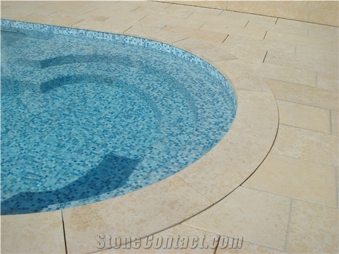China Beige Limestone L829 Pool Coping