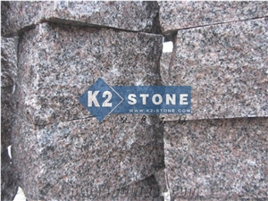 G354 Dark Red Granite Cubes/Sets/Pavers