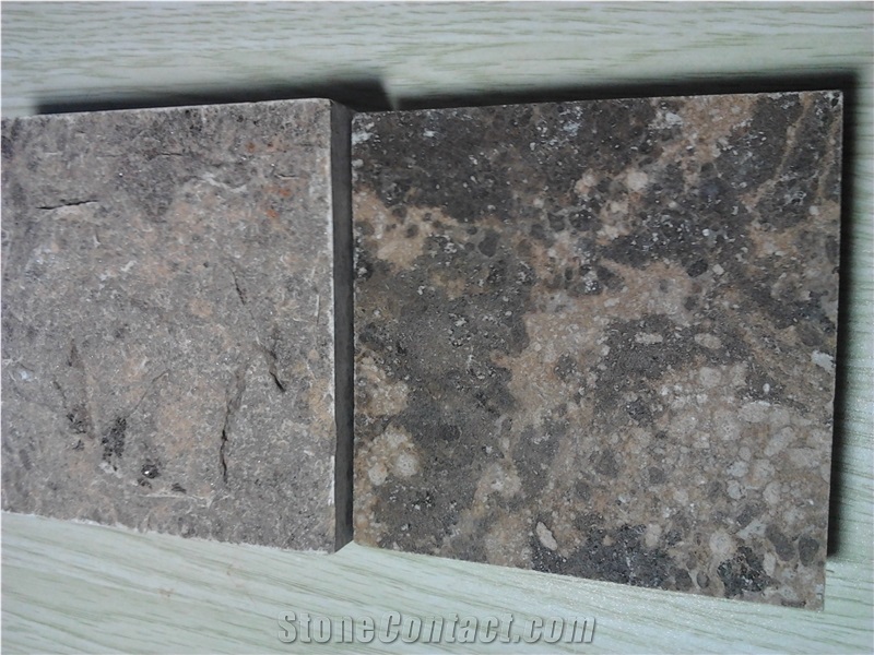 Golden Cornat Limestone,China Brown Limestone Slabs & Tiles
