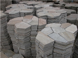 China Rust Slate Random Flagstone Walkway Pavers Countryard Road