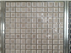 Crema Marfil Marble Brick Mosaic Walling Decor- Different Shaped Welcomed