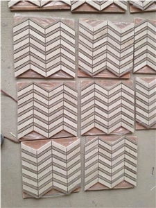 Crema Marfil Marble Brick Mosaic Walling Decor- Different Shaped Welcomed