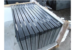 G684 Fuding Black Basalt Flamed Surface Cube Stone/Cobble for Exterior Stepping Pavers